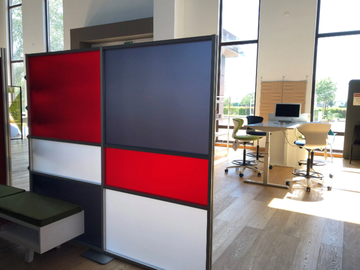 TETRIX - Freestanding modular office screen by STUDIO T - view 3